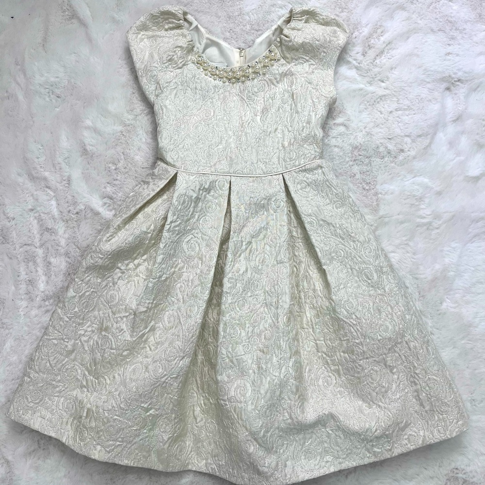 Bonnie Jean girls White dress size 6